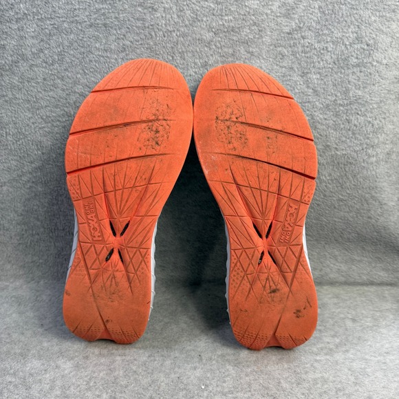 Hoka Women's Peach Orange White Athletic Running Shoes - Picture 8 of 10